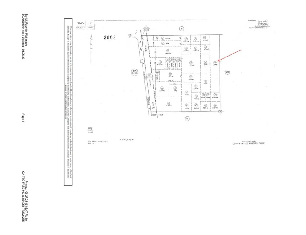 Assessor Map from Title