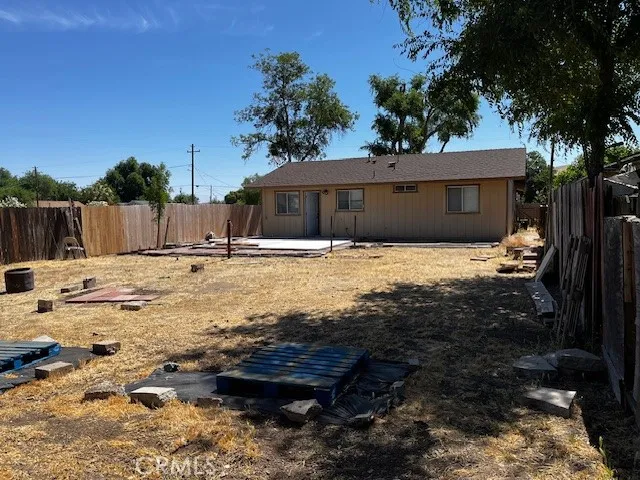 backyard toward house