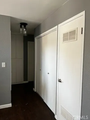 hallway with door to laundry
