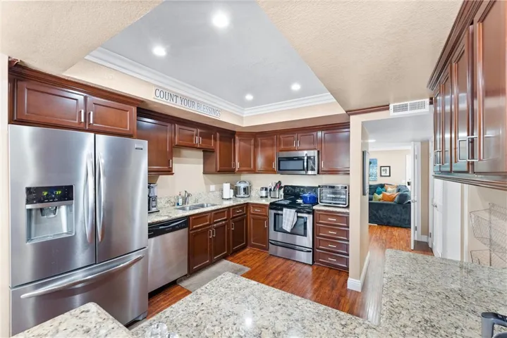 Remodeled Kitchen with recessed lighting