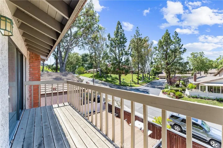 Balcony off main bedroom.