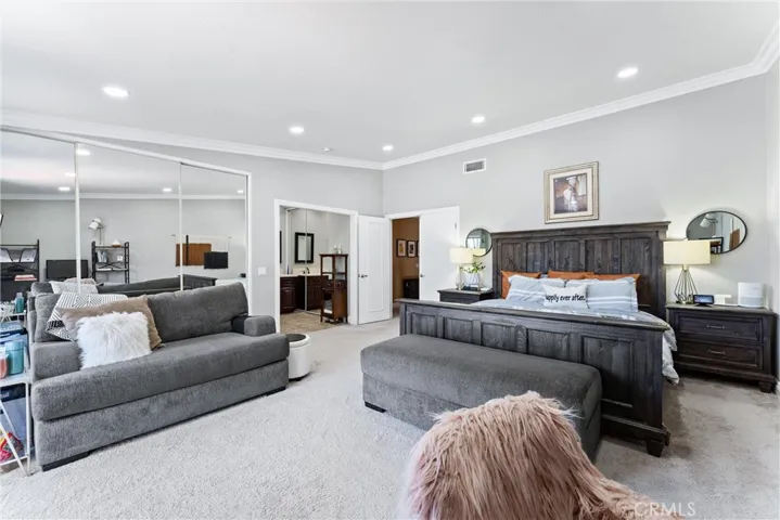 The main bedroom has space for a retreat.