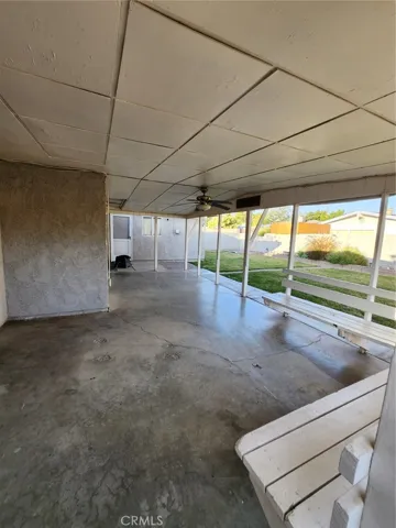 Exterior-Covered Patio with bench seating