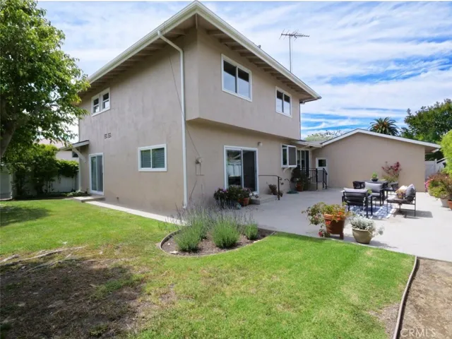 Back Elevation with Patio and Grassy Backyard