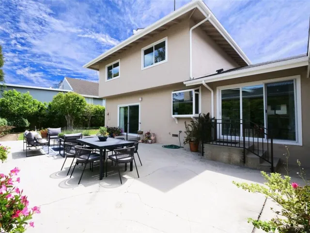 Back Elevation & Open Patio