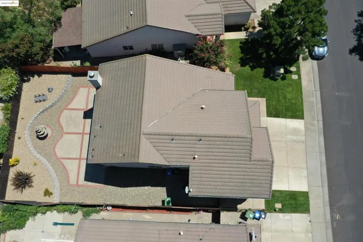 View from above of property