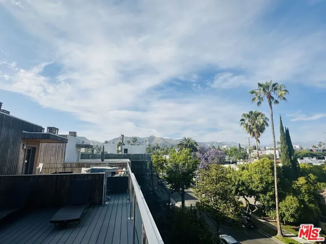 Rooftop Hollywood hills view