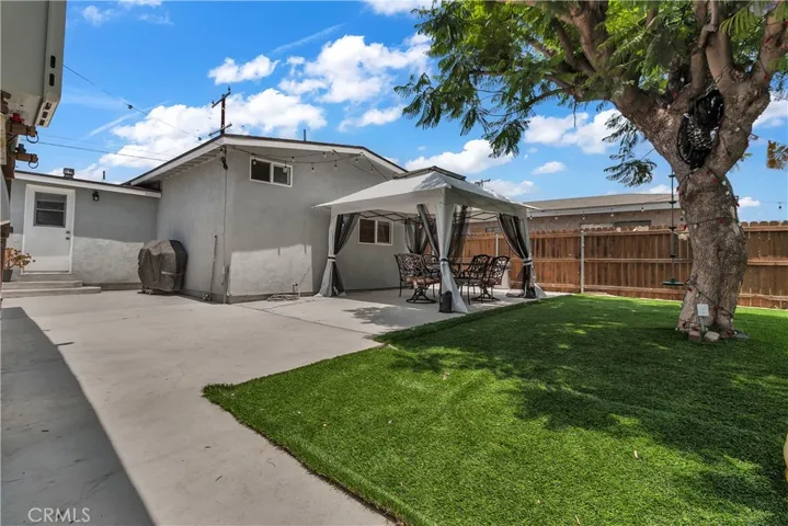 Backyard cemented area to enjoy with a Nice cabana ( not included)