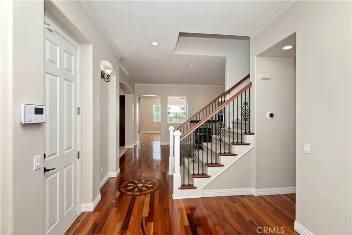 Formal Entry, look at the rich warm wood flooring