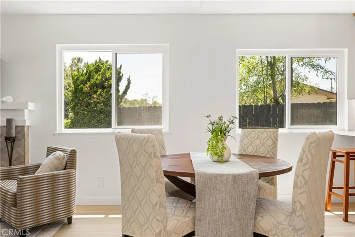 Lots of natural light