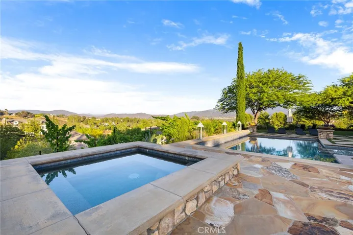 Pebble Tech Pool and Spa, with views over the Temecula Wine Country