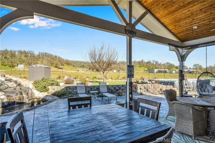 Beautiful Back Porch with Stamped Concrete