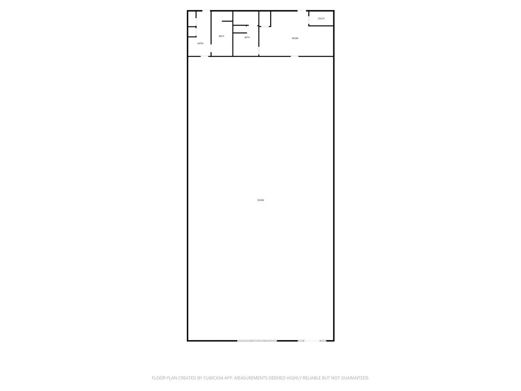 Floor plan of the rental space.