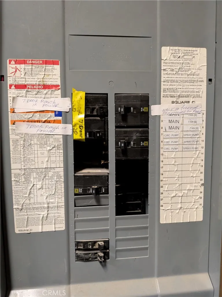 Secondary electrical panel.