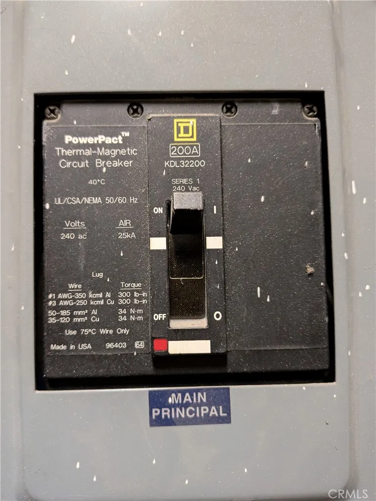 Main electrical panel.