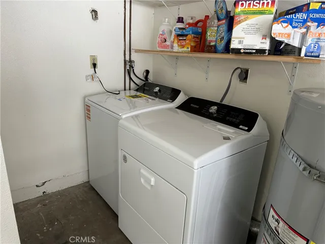 Laundry in garage