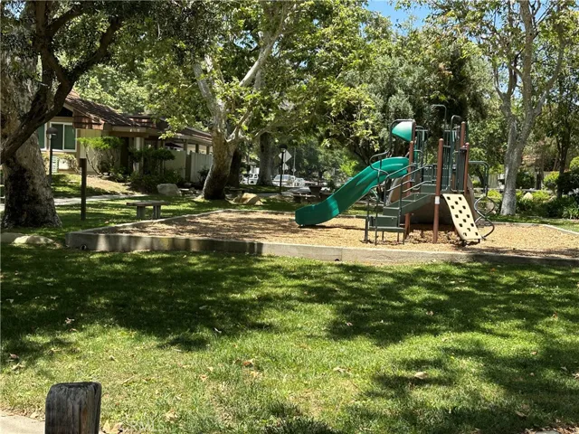 Small park in the complex, one of several