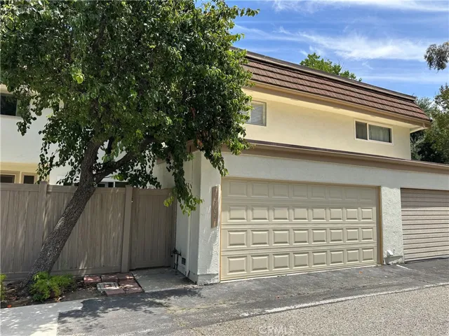 Rear, 2 car garage