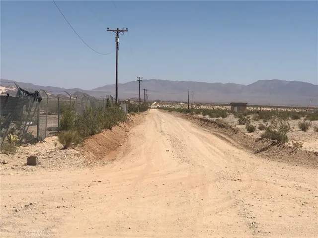Road going north to your parcel.