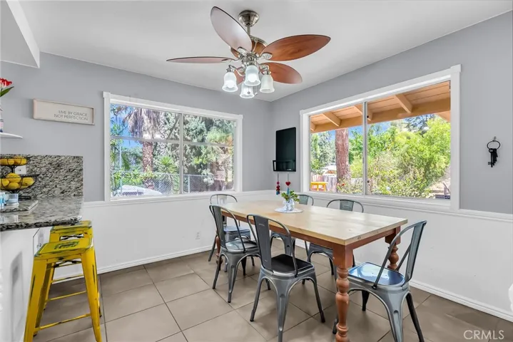 Family dining with tons of cabinets for pantry foods and kitchen storage!