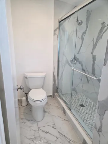 Primary bathroom with walk in shower
