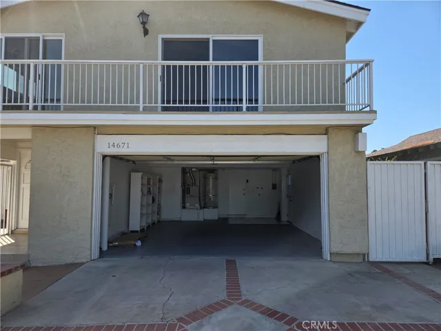 Spacious two car garage with interior access and laundry hook ups