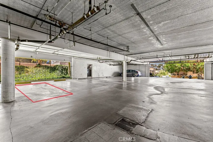 Covered parking space