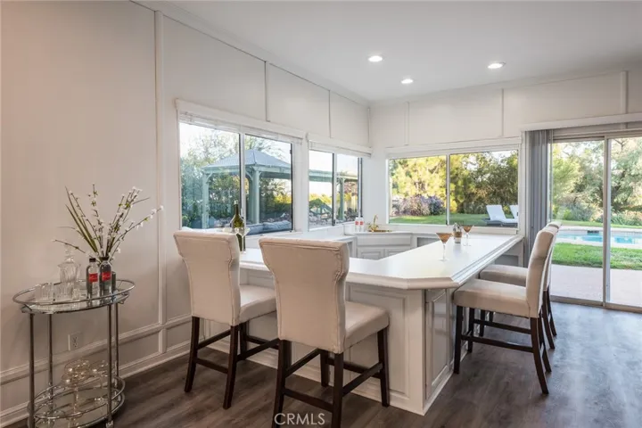Wet bar in Family Room