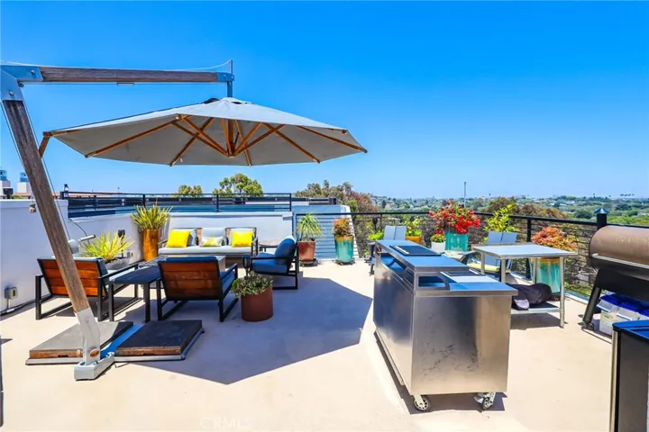 expansive deck area