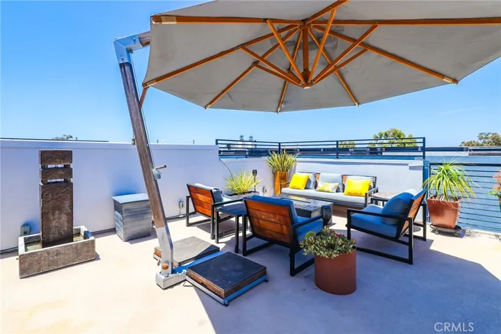 expansive deck area