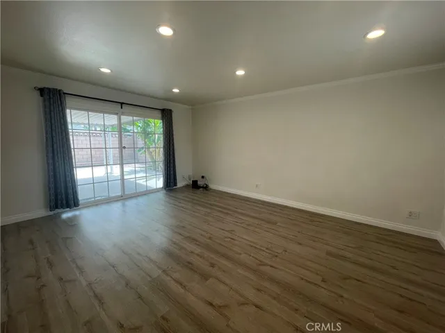 Living Room with sliding door leading to rear yard/patio