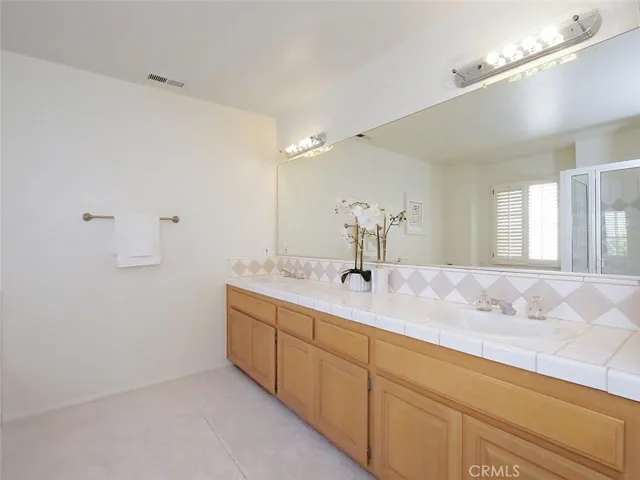 Primary Bathroom with Double Sink Vanity