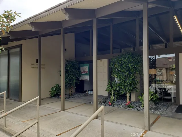 Entrance on Santa Rosa as well as off the parking lot