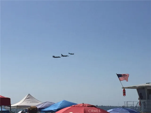 Attend the annual Huntington Beach Airshow, just a short cruise away.