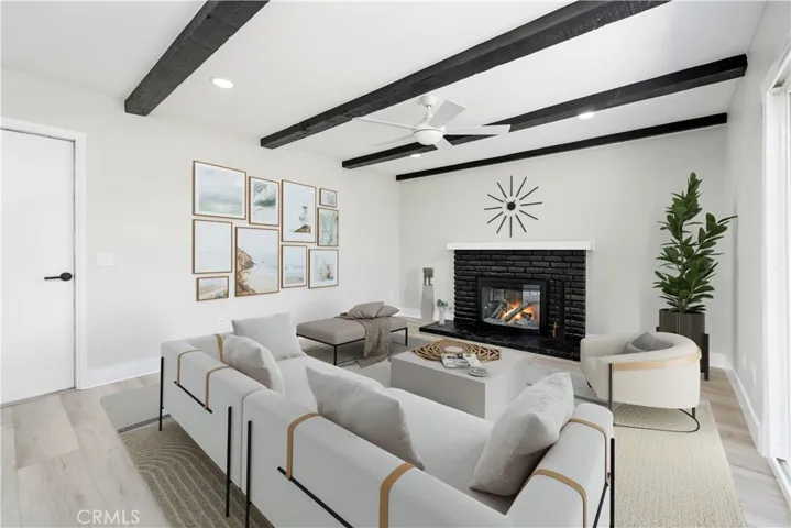 Living room virtually staged!
