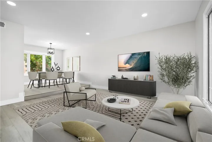 Family room virtually staged!