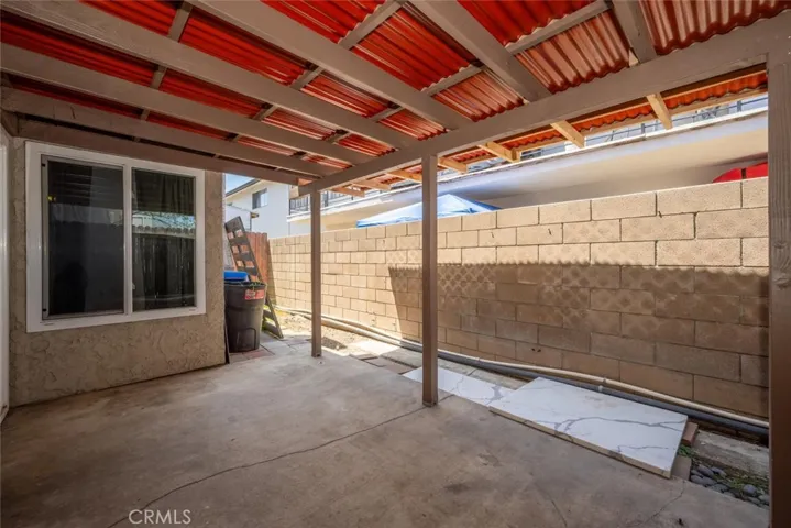 Back patio.