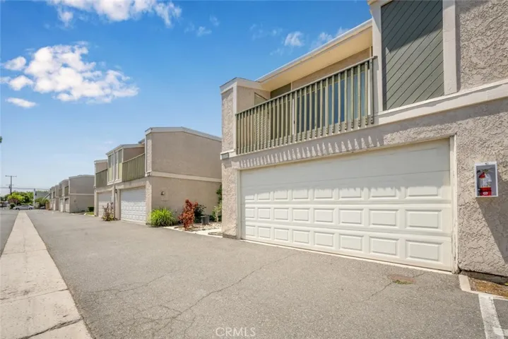 Front of 2-Car garage.