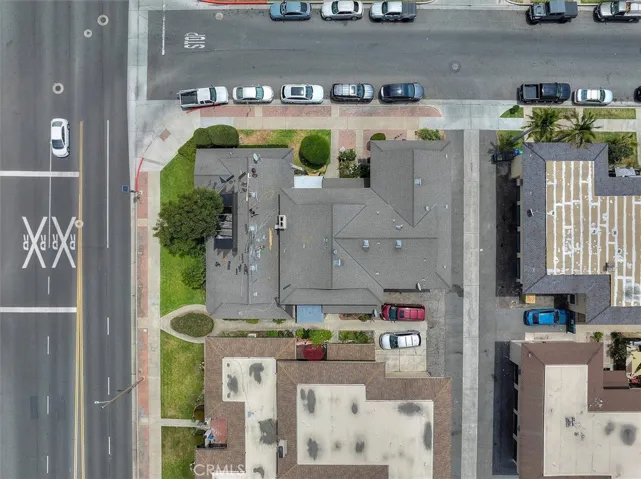 Aerial view of building