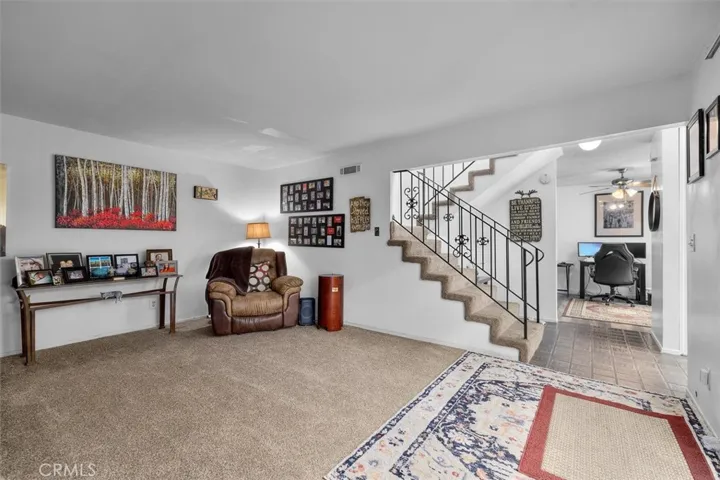Unit B: Living space on main floor right off entry
