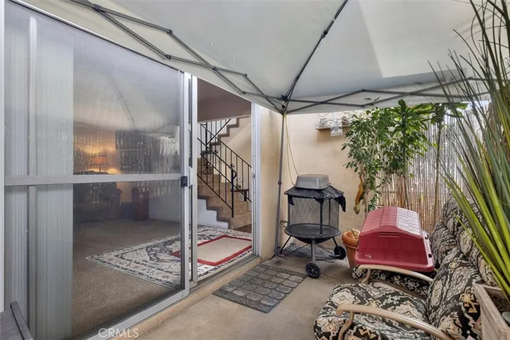 Unit B: Patio off of living room
