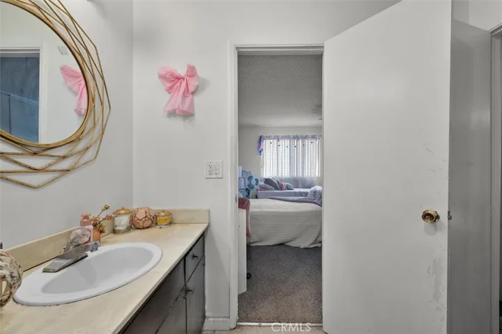 Unit A: Bathroom off of bedroom