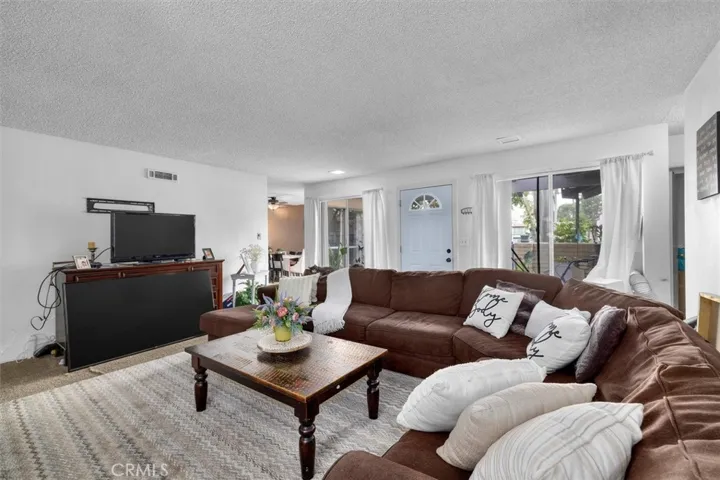 Unit A: Front entrance and living area