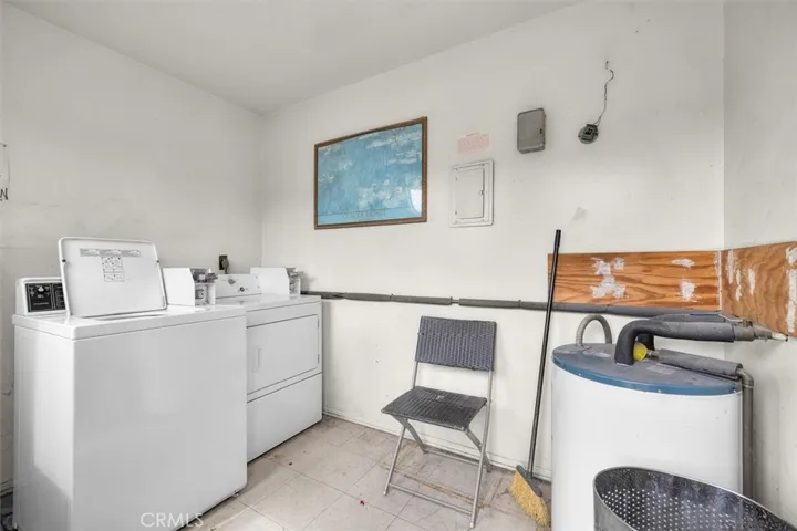 Shared laundry space