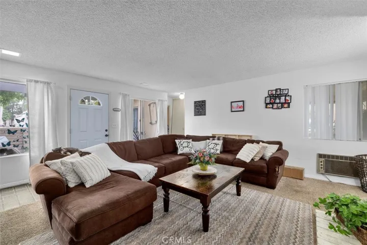Unit A: Front entrance and living area