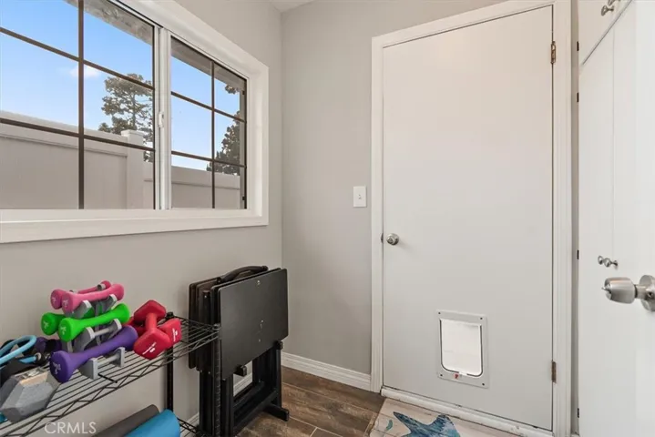 Mudroom off Den to side yard