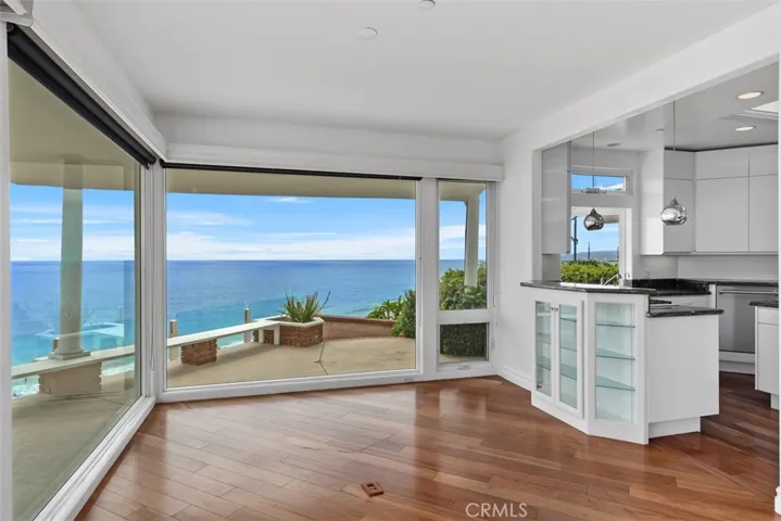 Dining area opens to a well thought out and designed kitchen.