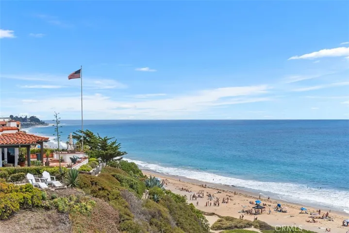 From the primary bedroom patio you realize this spectacular view of south San Clemente.