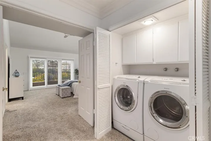 Conveniently located near the bedrooms, this laundry area is easily tucked away—making everyday chores simple and discreet.
