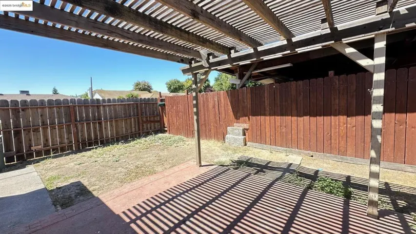 View of patio / terrace featuring a pergola